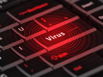 virus-04 Clavier éclairé en rouge